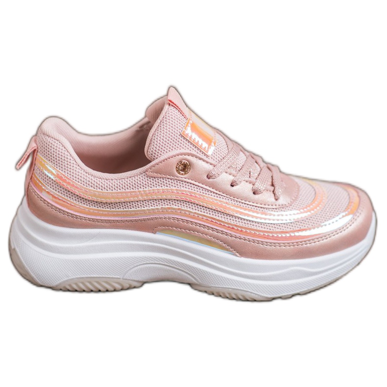 SHELOVET Ljusrosa sneakers