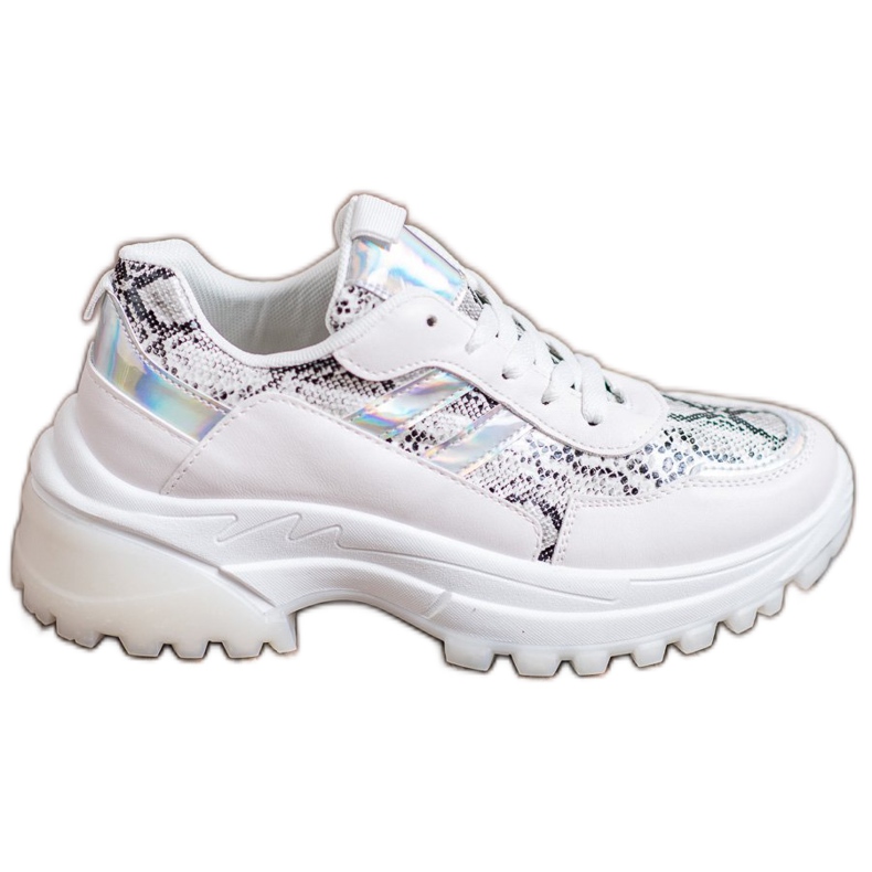 SHELOVET Vita Snake Print Sneakers