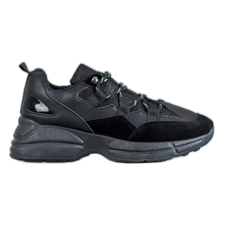 Muto Sportskor med glitter svart