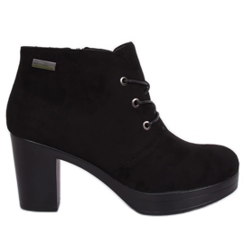 Svarta högklackade skor 8B883 Svart