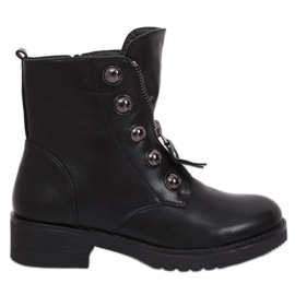 Militärstövlar svart LJ002 Svart