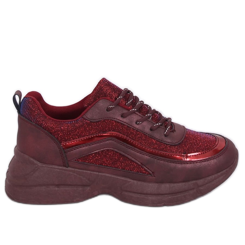 BY-082 Wine Red claret sportskor röd