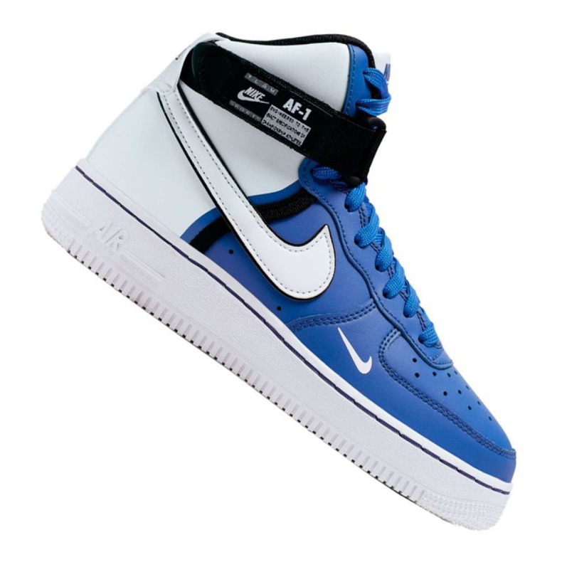 Nike Air Force 1 High LV8 2 Jr CI2164-400 vitblå skor