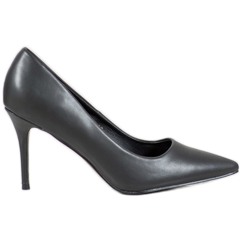 Diamantique Eko läder höga klackar svart