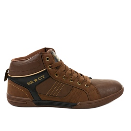 Bruna snörskor för män 15M749 svart