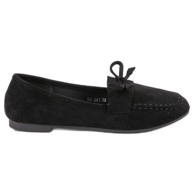 Nio Nio Svarta loafers i mocka