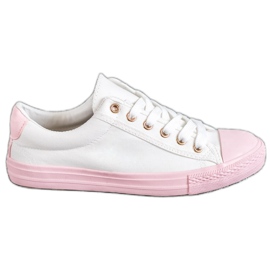 EXQUILY Färgglada sneakers vit