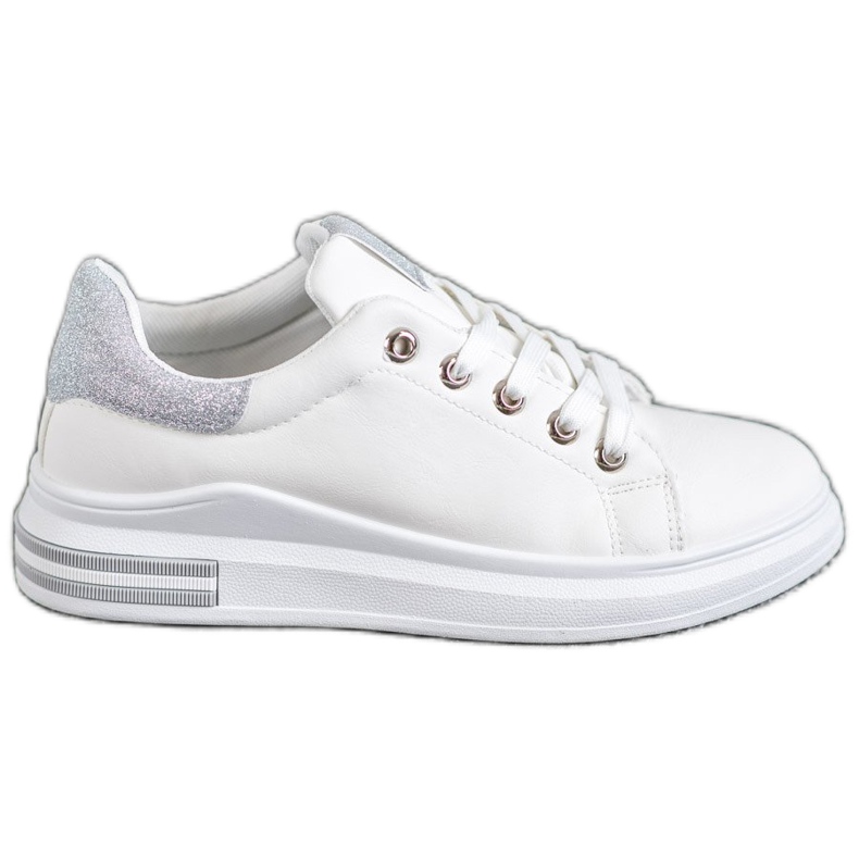 SHELOVET Eco Leather Sneakers vit