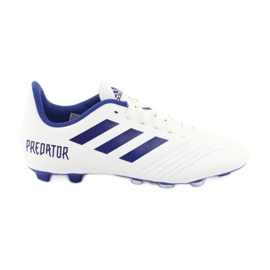 Adidas Predator 19.4 FxG Jr CM8542 fotbollsskor vit