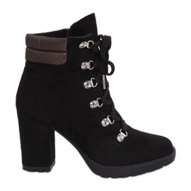 Svarta höga klackar 8992 Svart