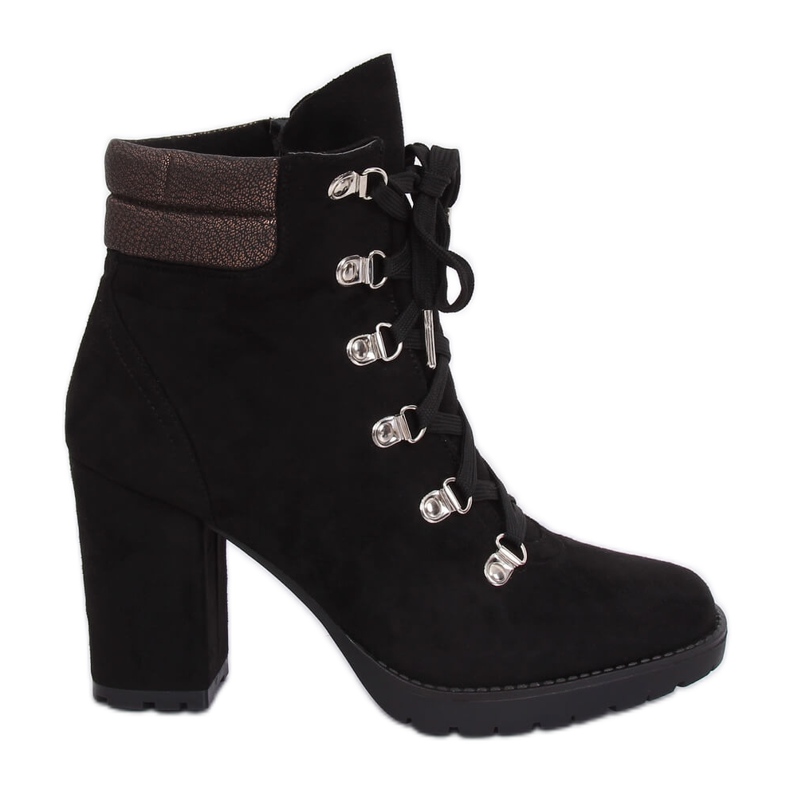 Svarta höga klackar 8992 Svart