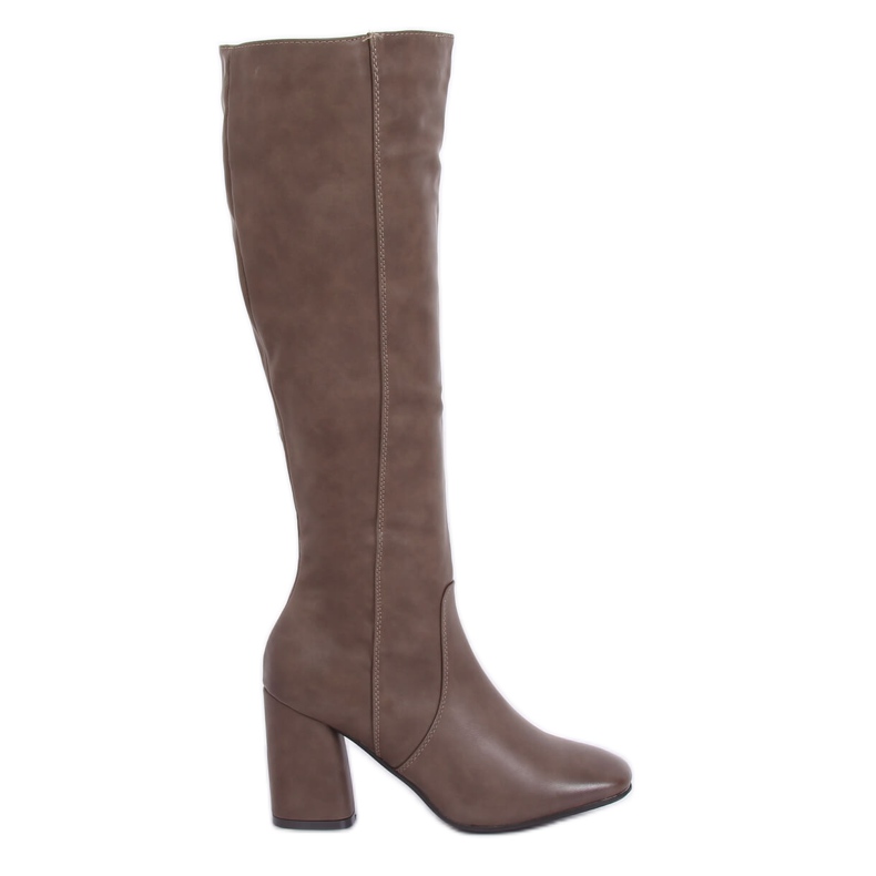 Klassiska höga klackar beige 5319 Khaki