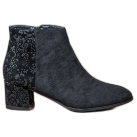 Filippo Mockaskor med blommor svart