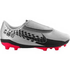 Nike Mercurial Vapor 13 Club Neymar Mg PS (V) Jr AT8164-006 fotbollsskor svart grå