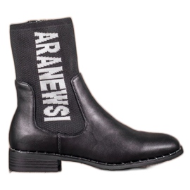 VINCEZA höga stövlar svart