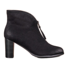 VINCEZA stövlar med dragkedja svart