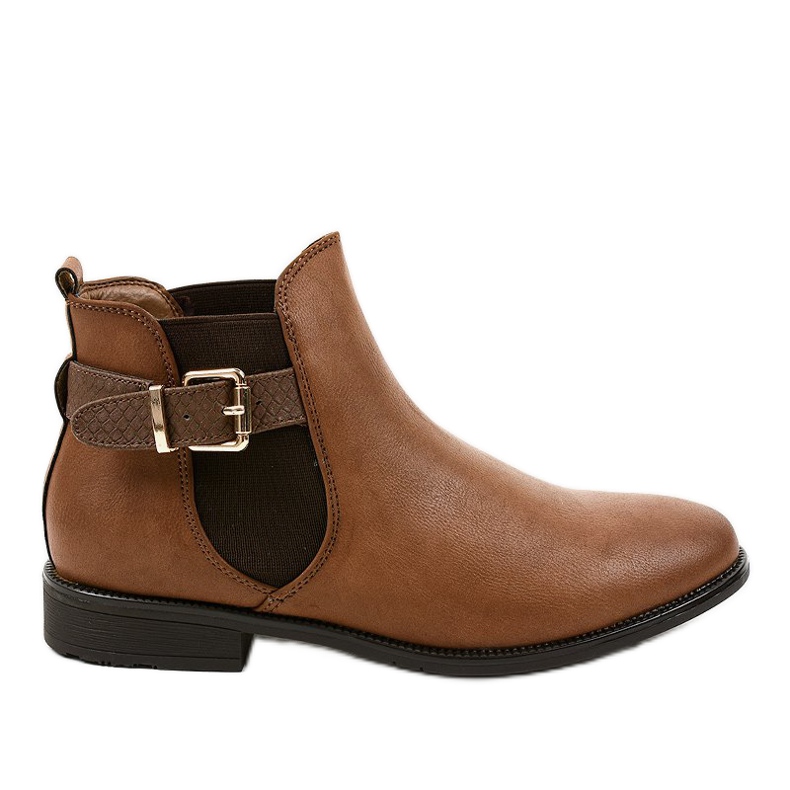 Bruna elastiska stövlar 15A7322