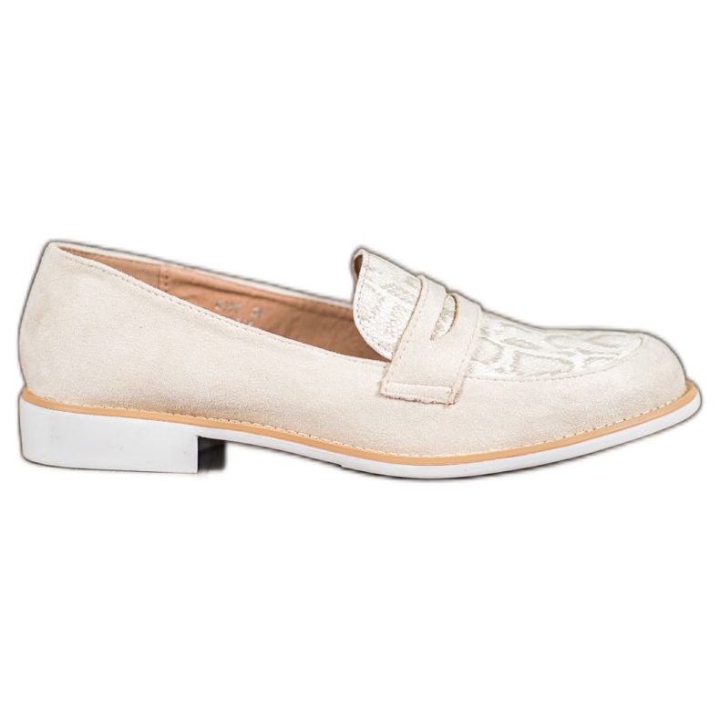 Bestelle Mockasiner med glitter brun