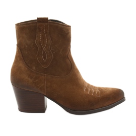 Gamis 3837 cowboystövlar i mocka brun
