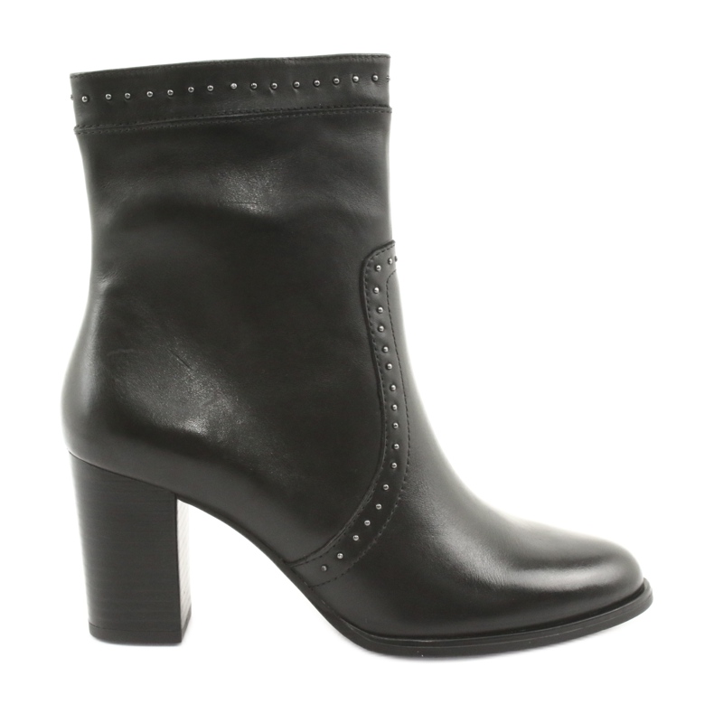 Caprice High Boots med strass, svarta