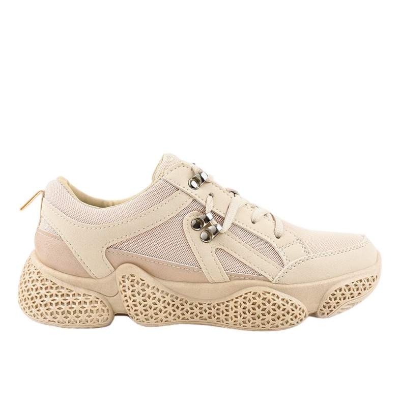 Beige fashionabla kvinnors sportskor BD-5