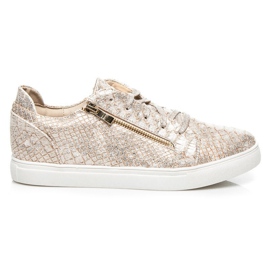 Vices Guld mode sneakers gyllene