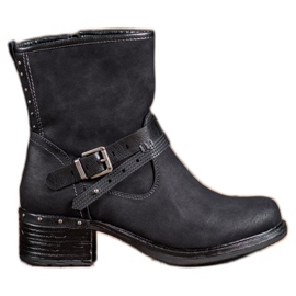 SHELOVET Höga stövlar med spänne svart