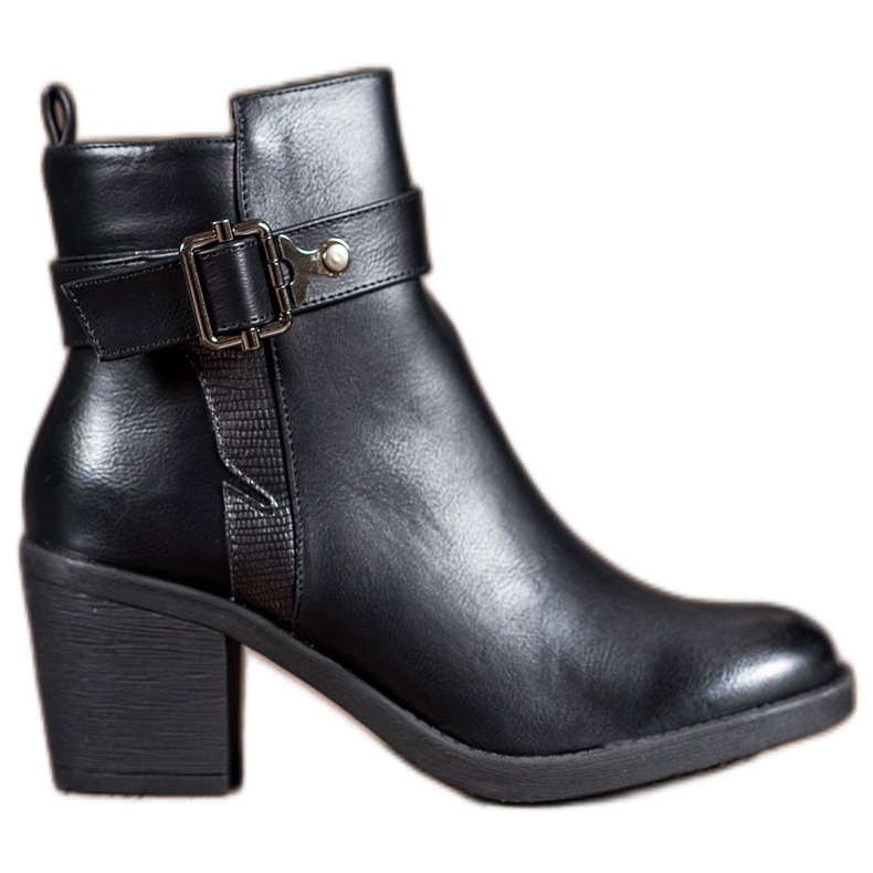 Nio Nio Klassiska högklackade stövlar svart