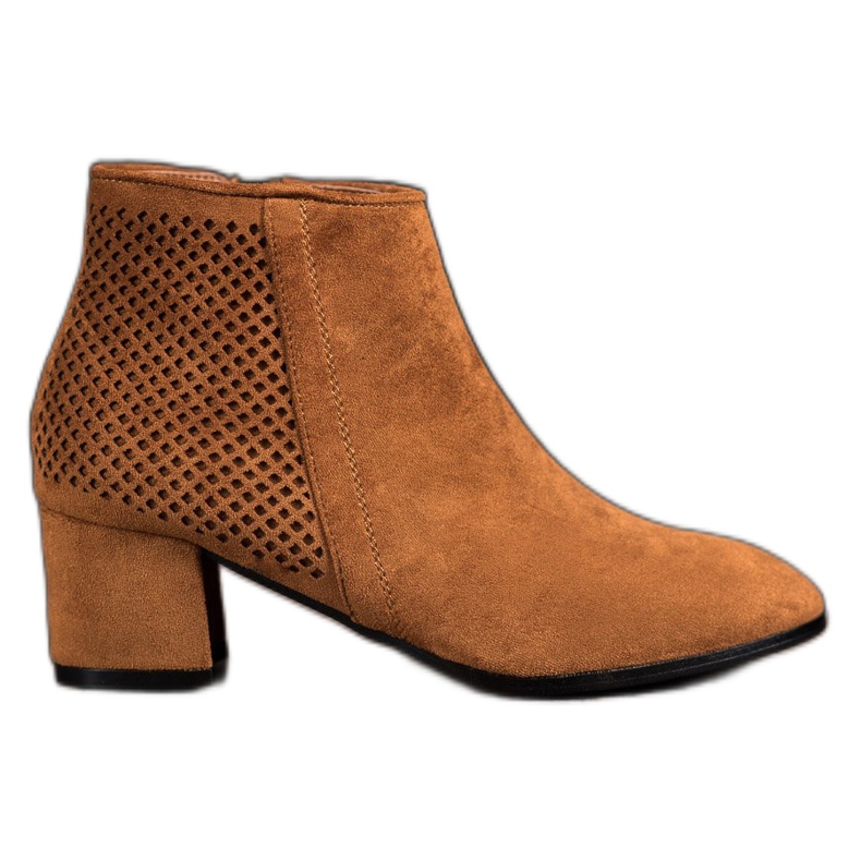 Filippo Högklackade stövlar i mocka brun