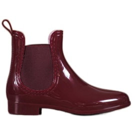 SHELOVET Lackerade galoscher röd