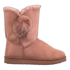 SHELOVET Mukluki Med Pompom rosa