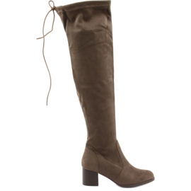 M.Daszyński Over-the-knee mocka stövlar brun