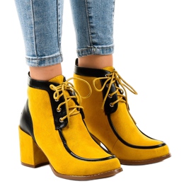 Stövletter i kamelmocka på stolpen HF-296 brun mångfärgad