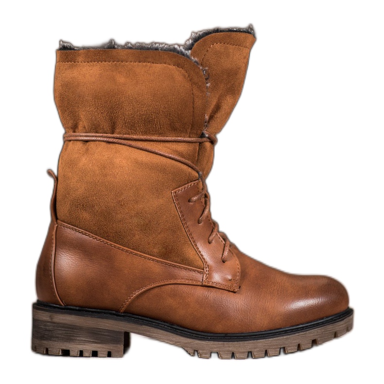 Seastar Stövlar med ett upprullningsbart skaft brun