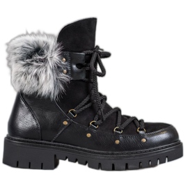 SHELOVET Kvinnors slip -on -stövlar svart