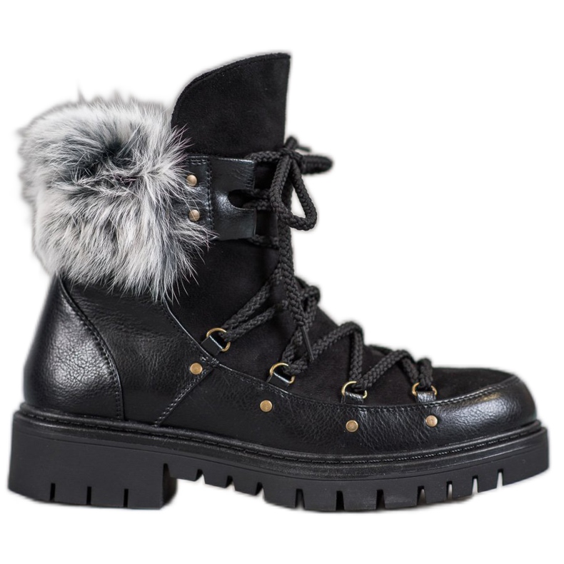 SHELOVET Kvinnors slip -on -stövlar svart