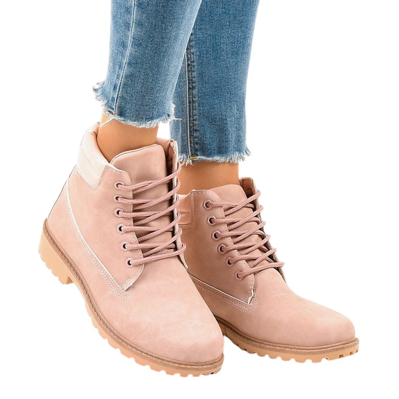 Rosa vandringsskor utan isolering W-3033