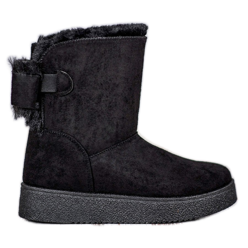 SHELOVET Mukluki Med En Rosett svart