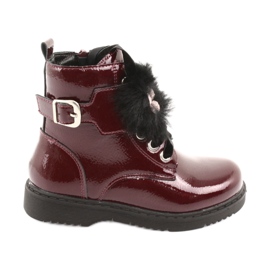 Lackerade stövlar av Evento 1438 -burkar svart röd mångfärgad