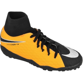 Nike HypervenomX Phelon Iii Df Tf Jr 917775-801 fotbollsskor mångfärgad gul