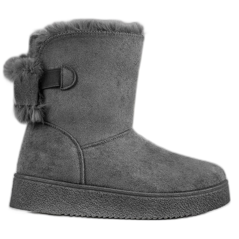 SHELOVET Mukluki Med En Rosett grå