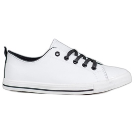 SHELOVET Bekväma sneakers vit