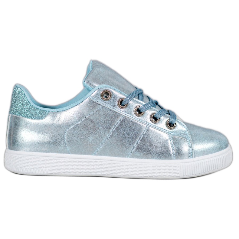 SHELOVET Sneakers med glitter blå