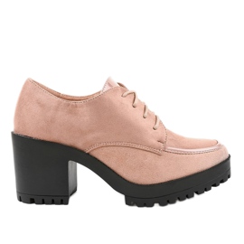 Rosa stövlar på stolpen massiv HQ651