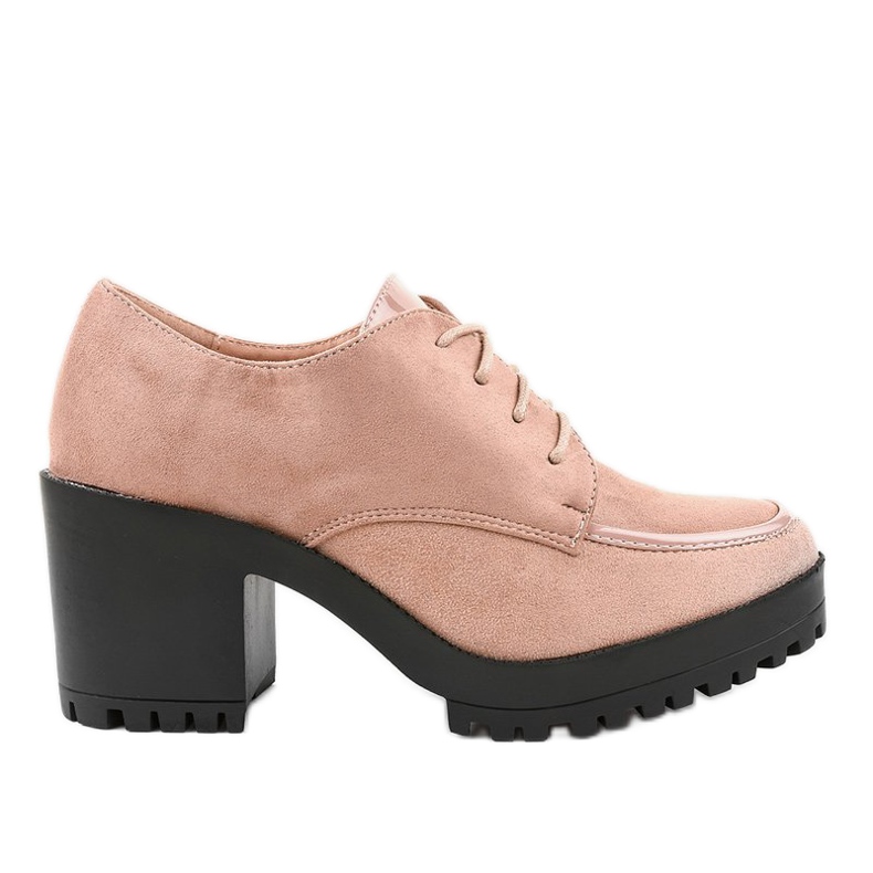 Rosa stövlar på stolpen massiv HQ651