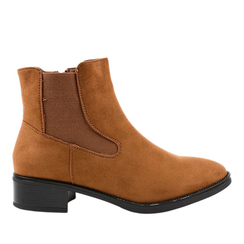 Bruna platta stövlar för kvinnor 1552