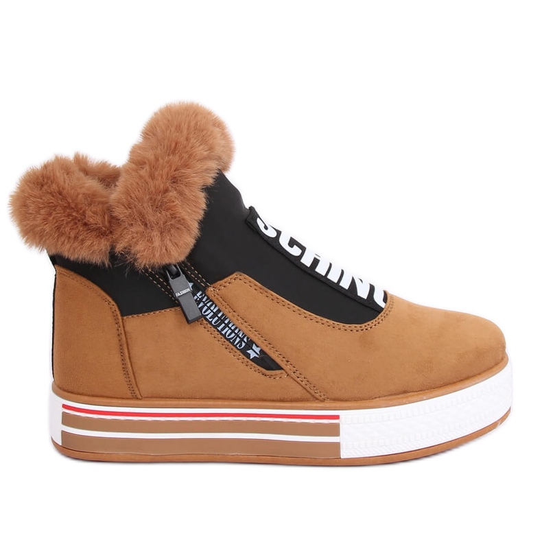 Sneakers isolerade bruna NB311 Camel