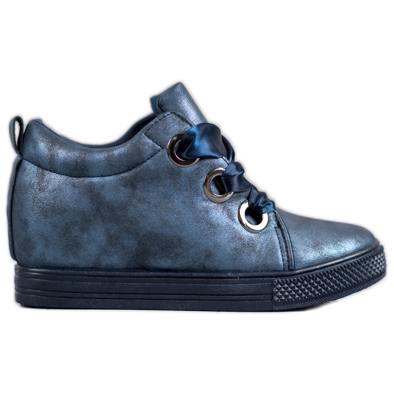 New Tlck Skor bundna med ett band blå