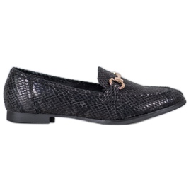 Snake Print VICES loafers svart