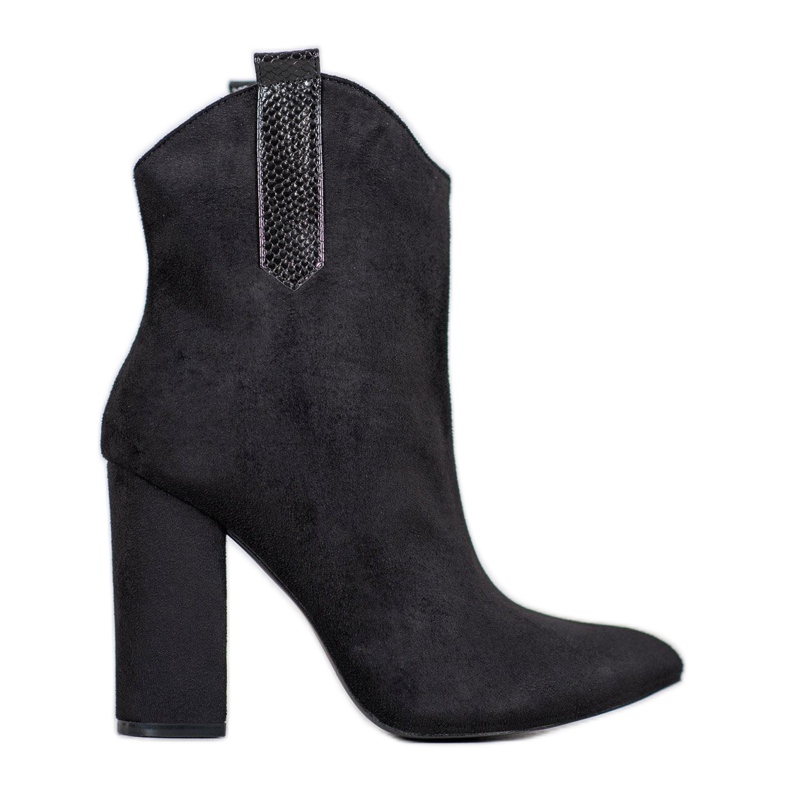 VICES cowboystövlar i mocka svart